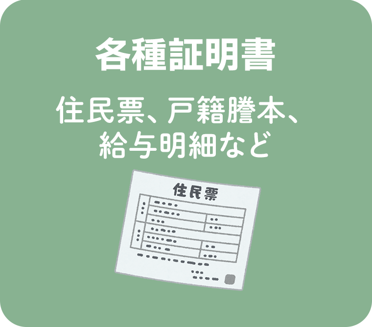 各種証明書